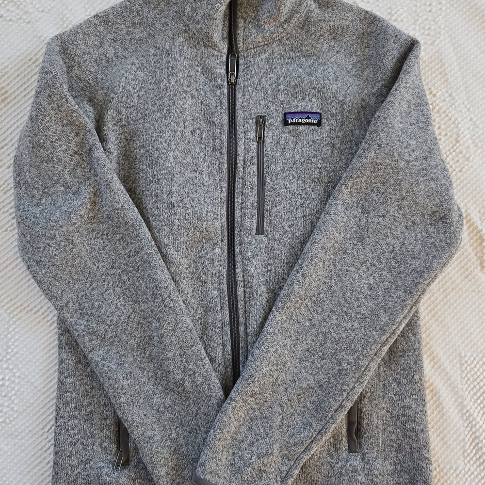 Patagonia Gray Full-Zip Fleece Jacket